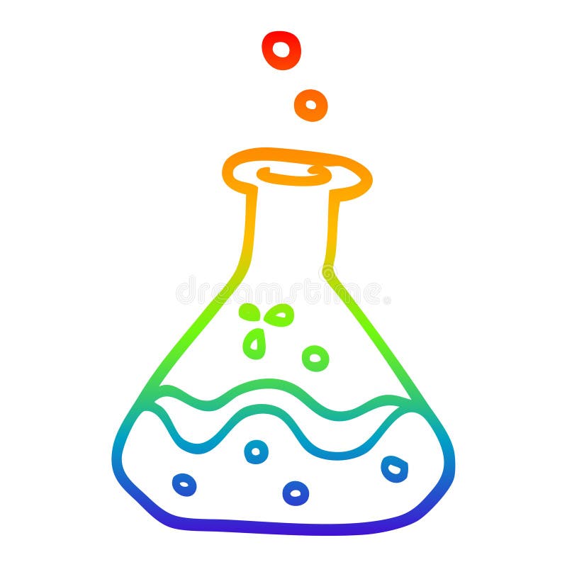 A Creative Rainbow Gradient Line Drawing Cartoon Science Experiment Stock Vector - Illustration of science, spectrum: 151536565 A Creative Rainbow Gradient Line Drawing Cartoon Science Experiment Stock Vector - Illustration of science, spectrum: 151536565
