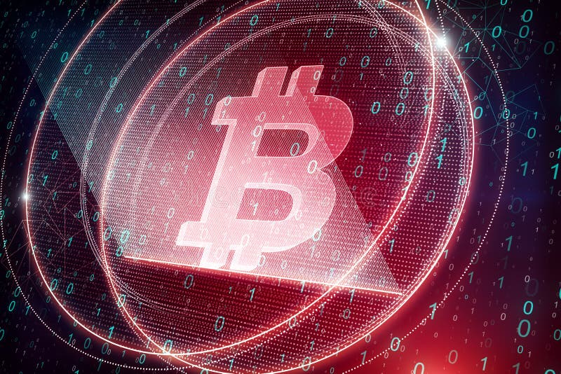 Cryptocurrency Money Concept Bitcoin On Background