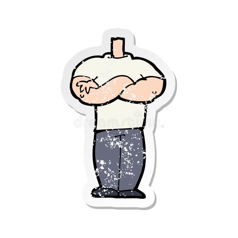 Sticker Body Man Male Tough Folded Arms Cartoon Character Cute Drawing  Illustration Quirky Hand Drawn Happy Cheerful Retro Doodle Funny Silly Line  Crazy Clip Art Clip Stock Illustrations – 4 Sticker Body