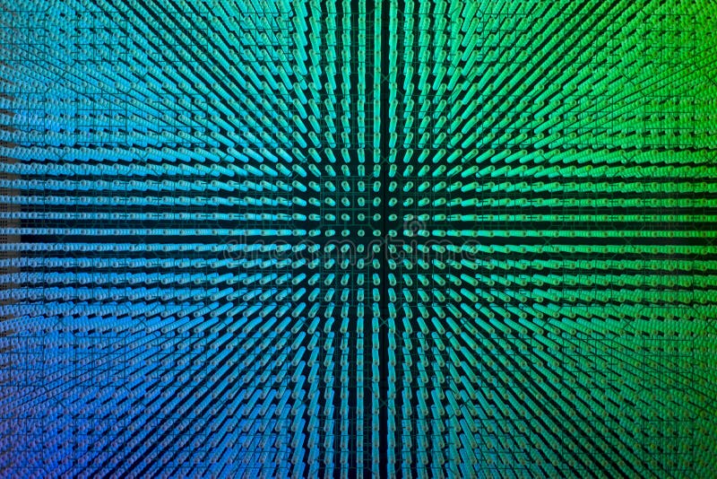 Creative Shot of Blue and Green Led Lamps Stock Photo Image of colors