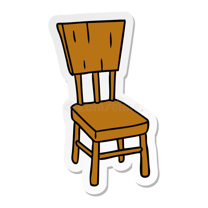 A Creative Sticker Cartoon Doodle of a Wooden Chair Stock Vector - Illustration of chair, cartoon: 151193340 A Creative Sticker Cartoon Doodle of a Wooden Chair Stock Vector - Illustration of chair, cartoon: 151193340