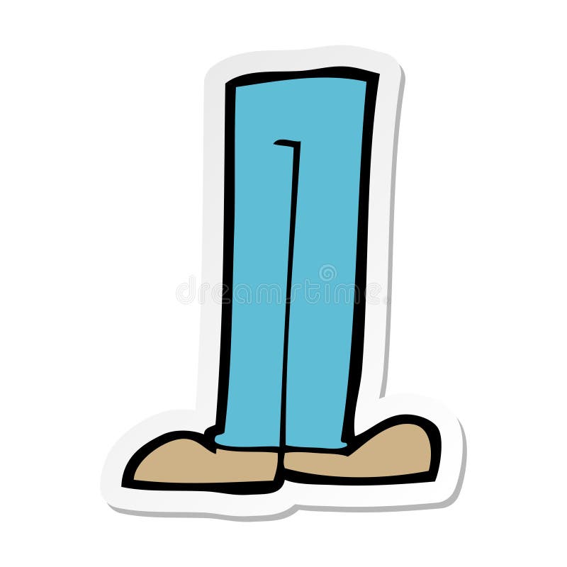 Sticker of a cartoon legs stock vector. Illustration of line - 150403038 Sticker of a cartoon legs stock vector. Illustration of line - 150403038
