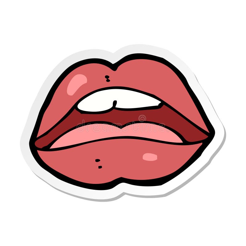 Sticker Lips Mouth Sign Symbol Cartoon Character Cute Drawing Illustration  Quirky Hand Drawn Happy Cheerful Retro Doodle Funny Silly Line Crazy Clip  Art Clip Stock Illustrations – 48 Sticker Lips Mouth Sign
