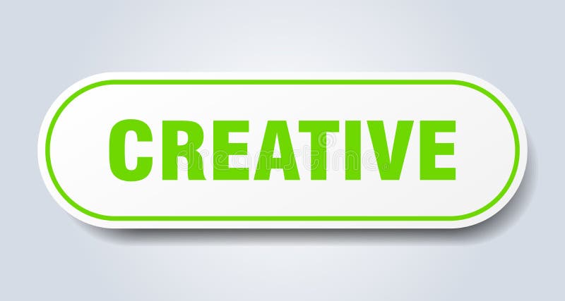 Creative sticker. royalty free illustration