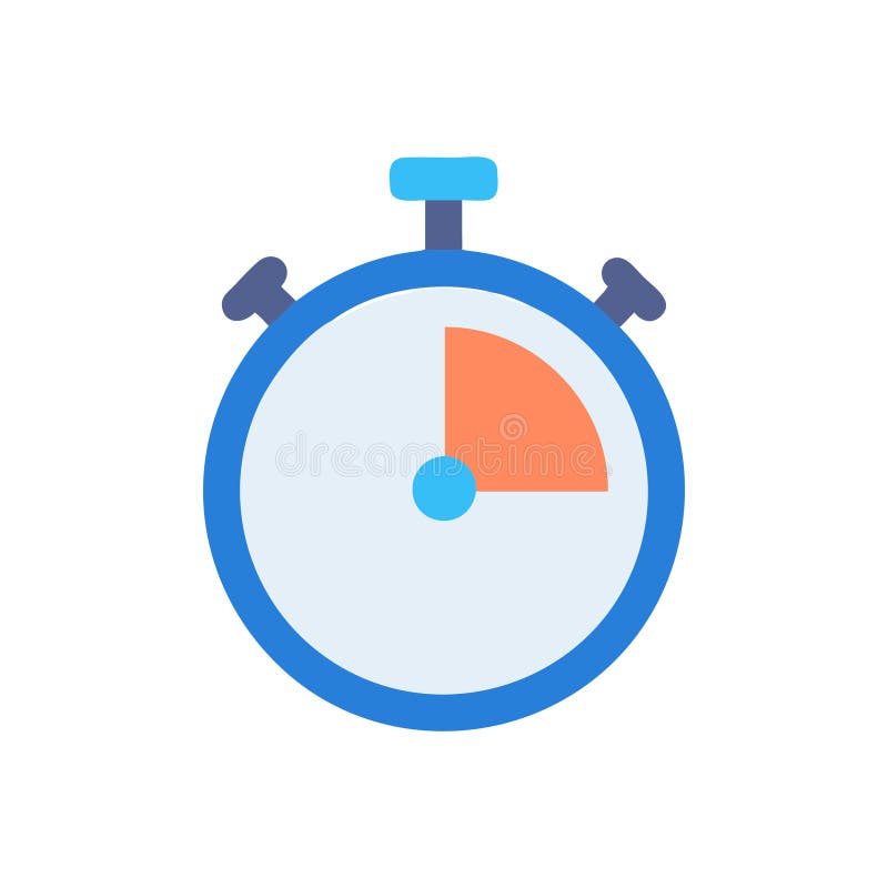 Creative Stopwatch Illustration Icon stock illustration