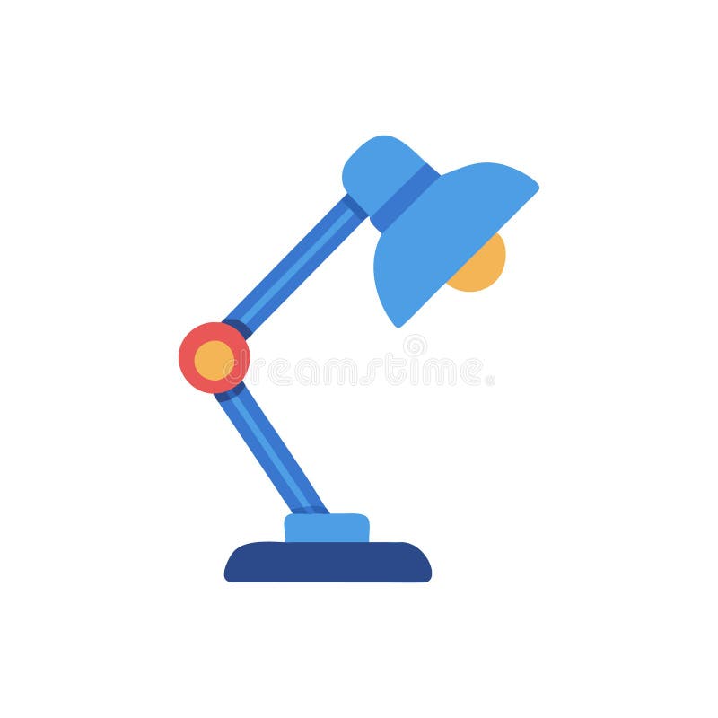 Creative Study Lamp Illustration Icon vector illustration