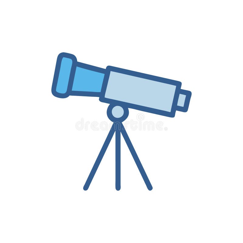 Creative Telescope Icon for Learning vector illustration
