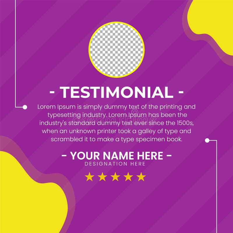 Creative Testimonial, Quote , Infographic Template. Quote Testimonial Template Vector Design stock illustration