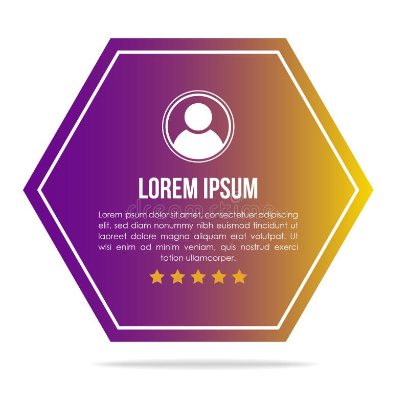 Creative testimonials template with different shapes. Testimonial Speech bubble concept vector illustration