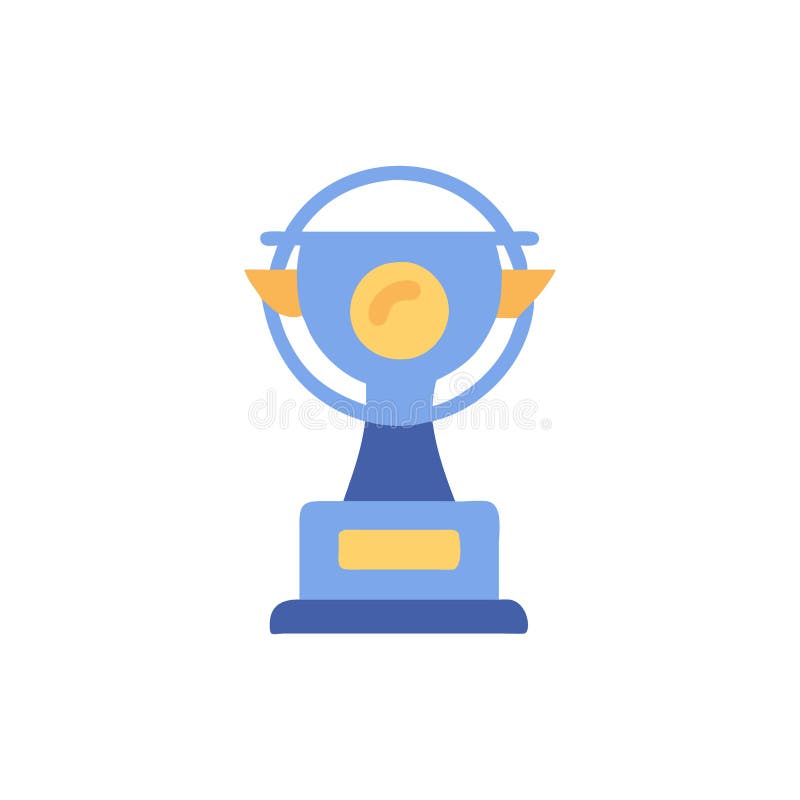 Creative Trophy Icon for Celebrations vector illustration