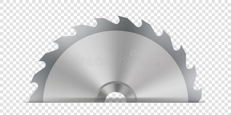 Creative vector illustration of circular saw blade for wood, metal work with welding metal fire sparks isolated on