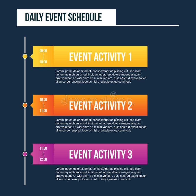 Daily events. Event Schedule. Плакат events Schedule. Event Schedule Design. График мероприятий дизайн.