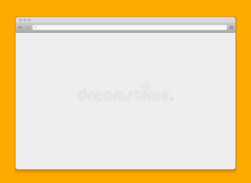 Creative vector illustration of open internet browser isolated on background. Art design window, frame search template royalty free illustration