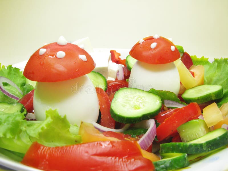 Creative vegetable salad