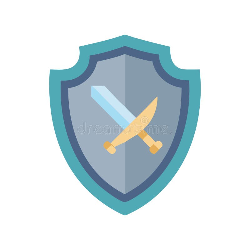 Creative Warrior Shield for Historical Contexts royalty free illustration