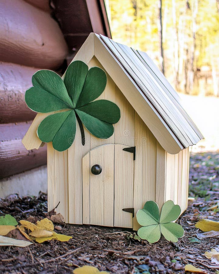 Creative Ways to design a Charming Leprechaun Trap for St Patricks Day Celebrors arkivfoton