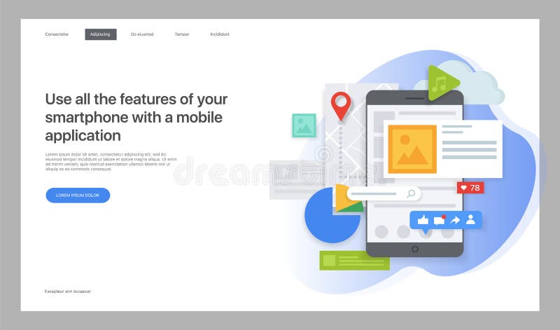 Creative website template. Vector illustration for a web page. vector illustration Creative website template. Vector illustration for a web page. vector illustration