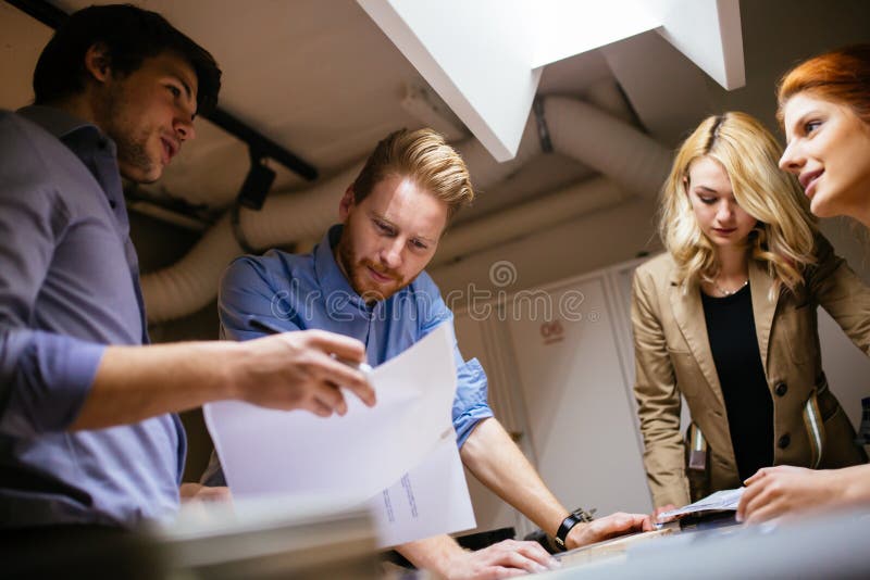 Creative Workers Designing and Planing Stock Photo - Image of ...