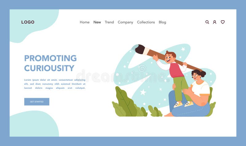 Creativity boost concept. Flat vector illustration royalty free illustration