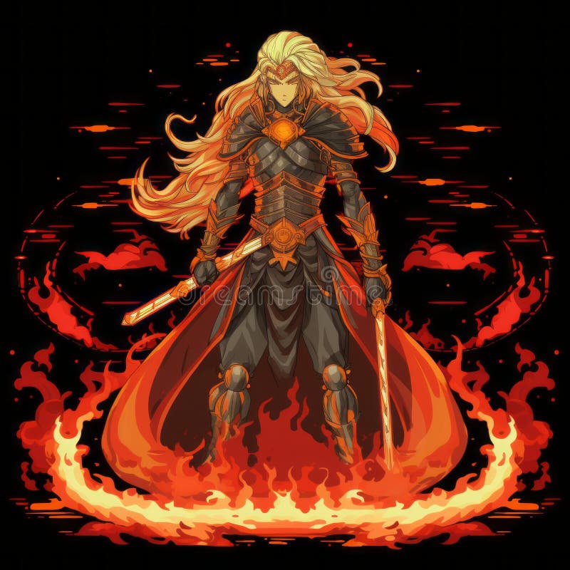 Creazione di immagini in stile emblema a 16 bit illustrazione di stock