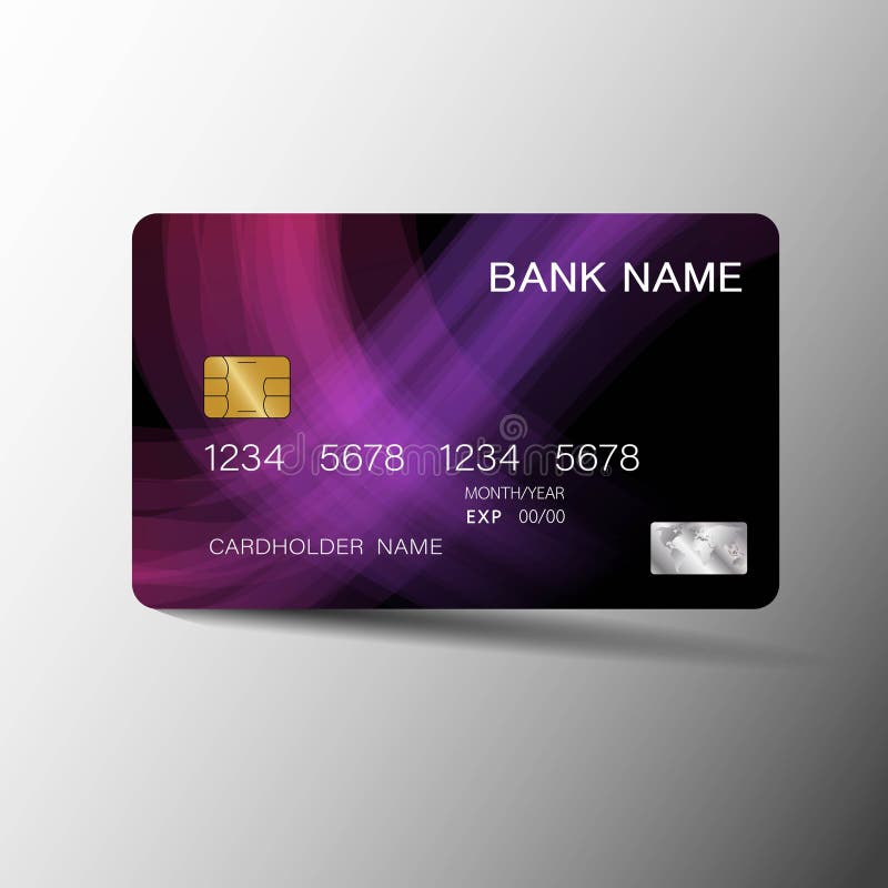 Modern credit card template design. With inspiration from abstract. royalty free illustration Modern credit card template design. With inspiration from abstract. royalty free illustration