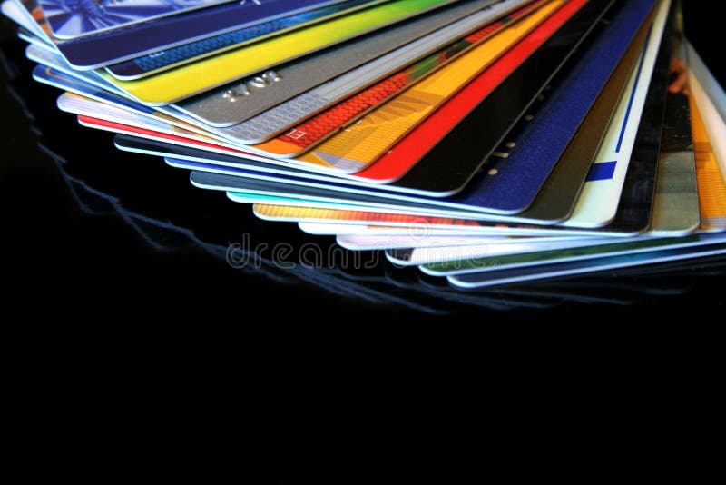 Credit cards stock photos
