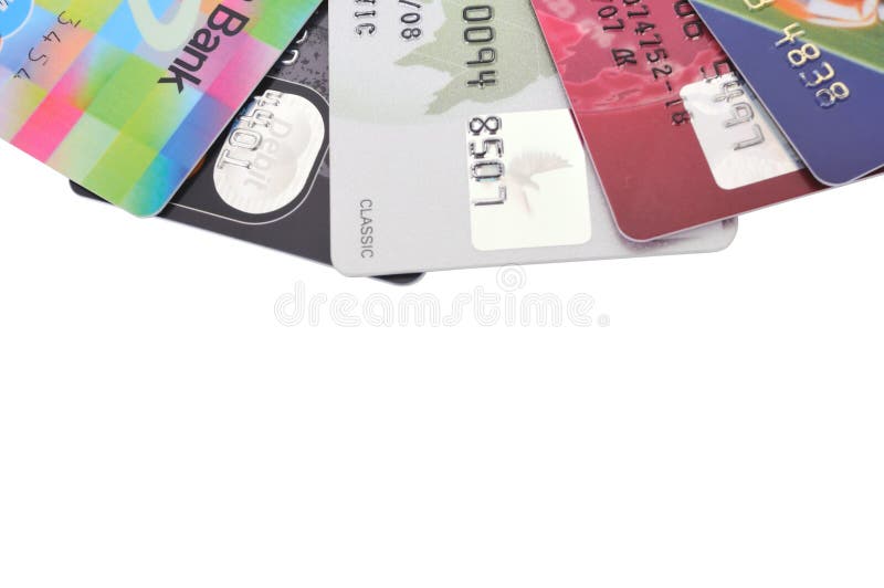 Credit cards royalty free stock photo