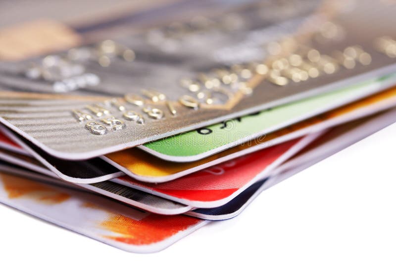 Credit cards royalty free stock photography