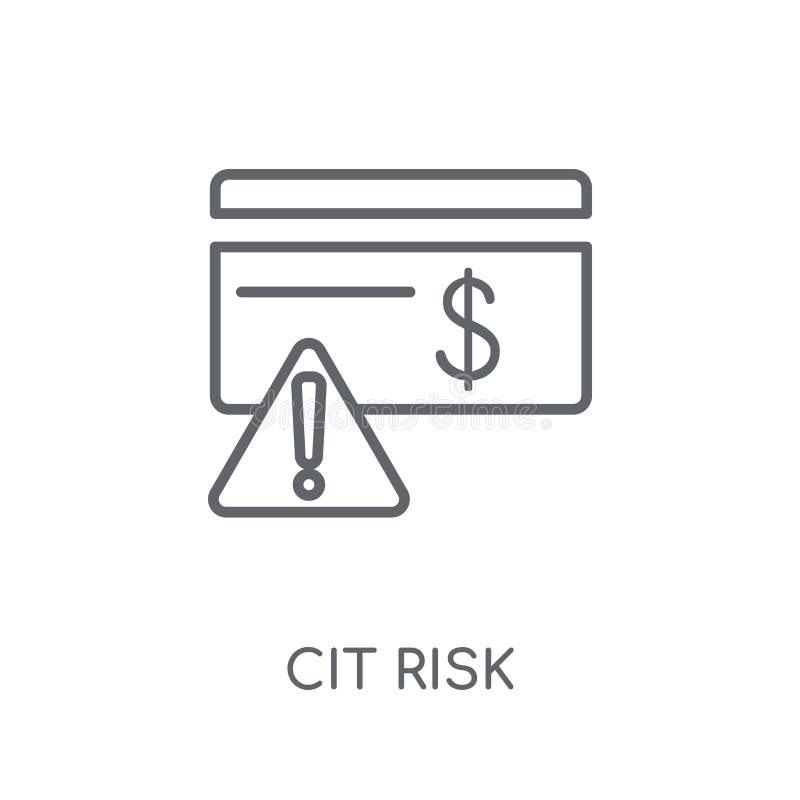 Credit Risk Linear Icon. Modern Outline Credit Risk Logo Concept Stock