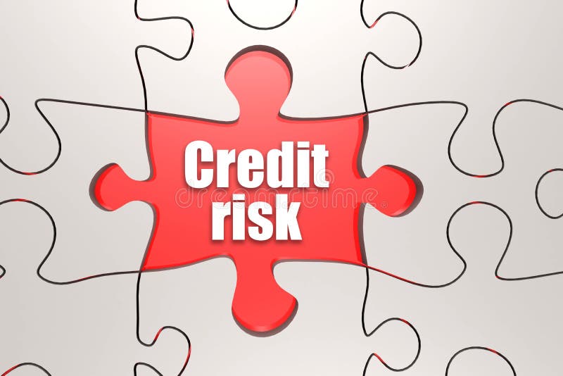 Credit Risk Linear Icon. Modern Outline Credit Risk Logo Concept Stock