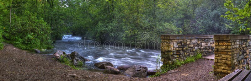 Creek and Bridge in HDR