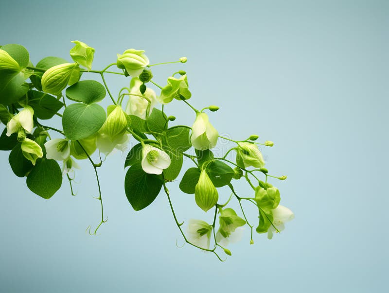 Creeper Flower in Studio Background, Single Creeper Flower, Beautiful