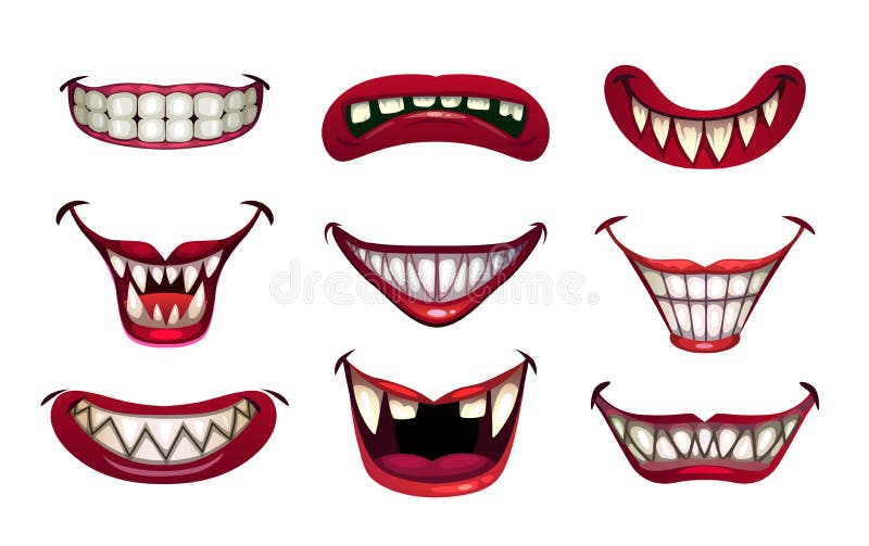 Cartoon scary movie poster with creepy clown face. Stock Vector