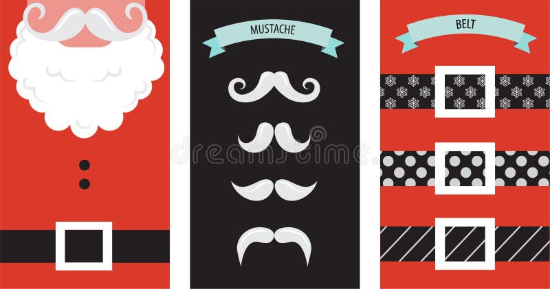 Crei la vostra propria carta di Santa Christmas dei pantaloni a vita bassa illustrazione vettoriale Crei la vostra propria carta di Santa Christmas dei pantaloni a vita bassa illustrazione vettoriale