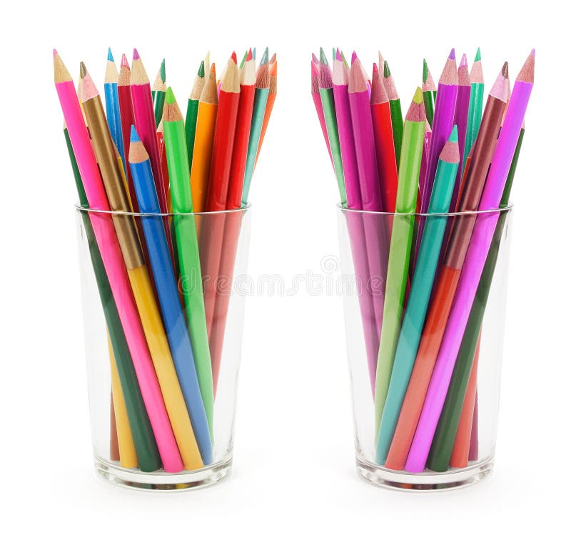Creioane colorate stock photos