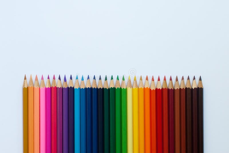 Creioane colorate stock images