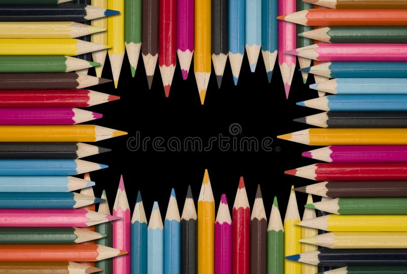 Creioane colorate stock image
