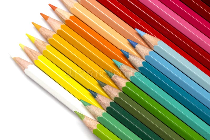 Creioane colorate stock images