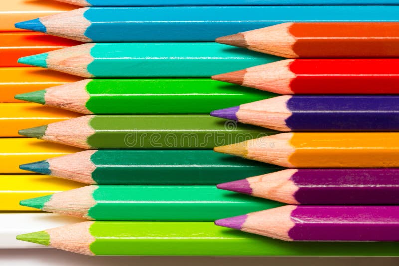 Creioane colorate stock photo