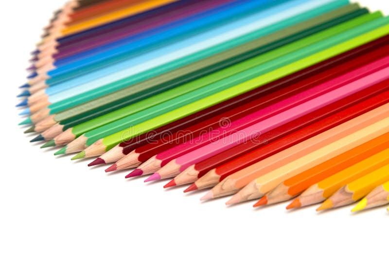 Creioane colorate stock photo
