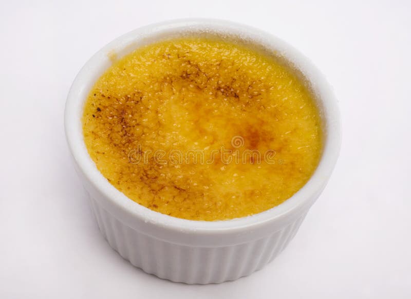 Creme brulee dessert royalty free stock images