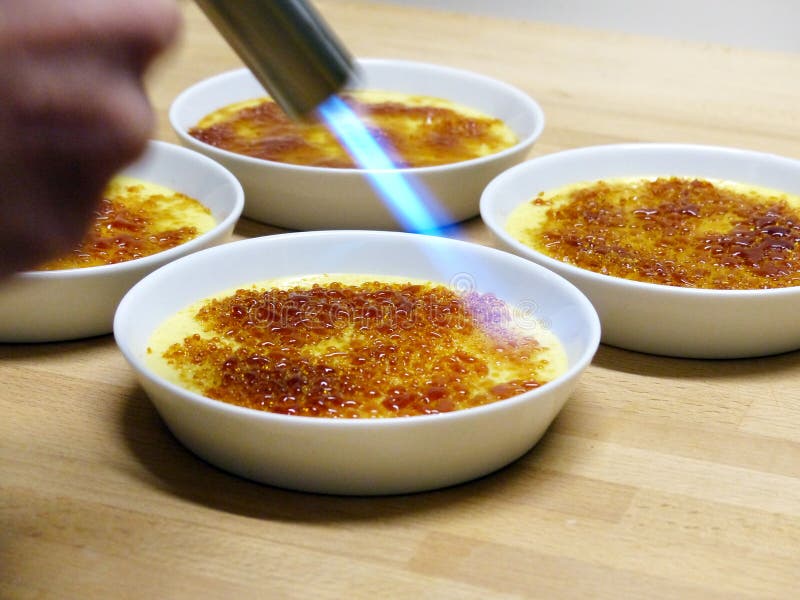 Caramelize creme brulee stock image. Image of brown, catalana 29949695