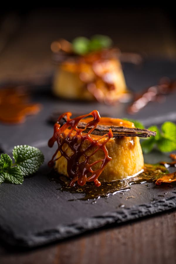 Creme caramel stock image. Image of spanish, sweet, brulee 67049291