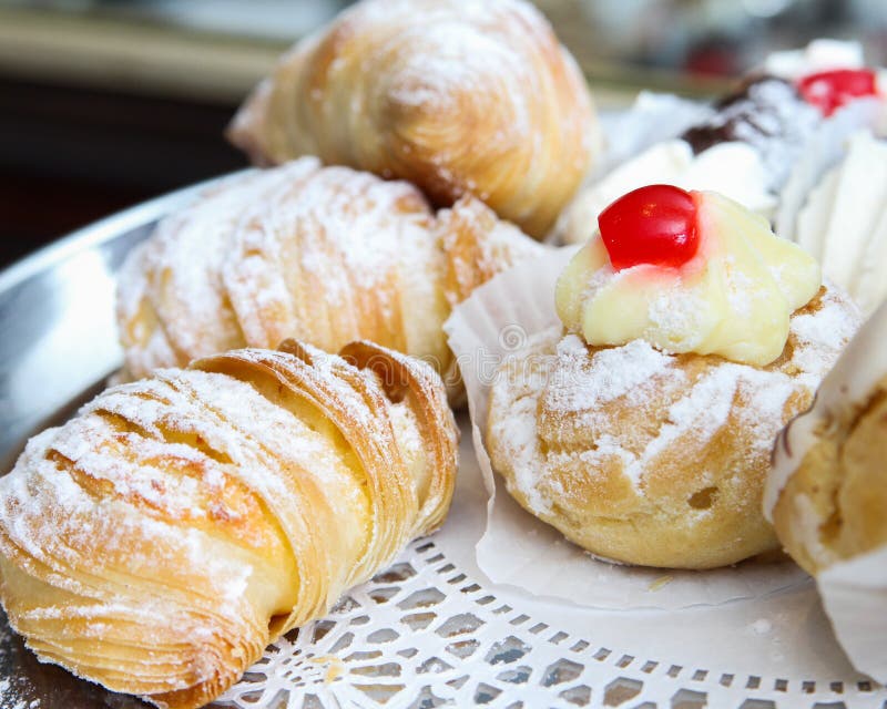Creme Pastry. royalty free stock photo Creme Pastry. royalty free stock photo