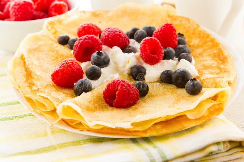 Crepes foto de stock