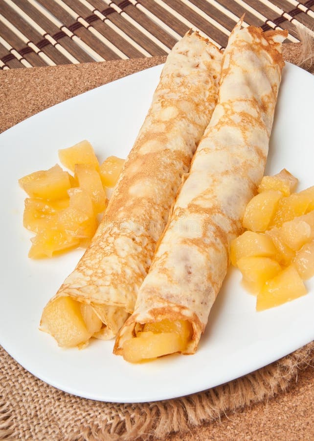 Crepes doces foto de stock royalty free