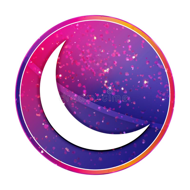 Half moon icon (Symbol png) pink