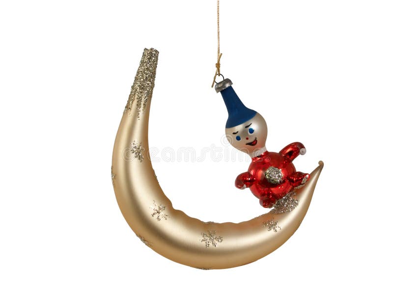 Crescent moon ornament