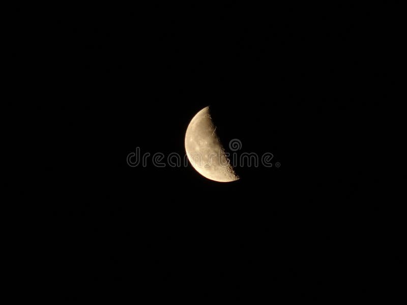 The crescent moon shining in the sky stock photos The crescent moon shining in the sky stock photos