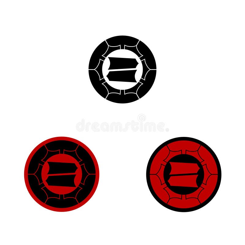 Download CREST Van Hattorisamoeraien Vector Illustratie - Illustratie bestaande uit grafisch, samurai: 107703177
